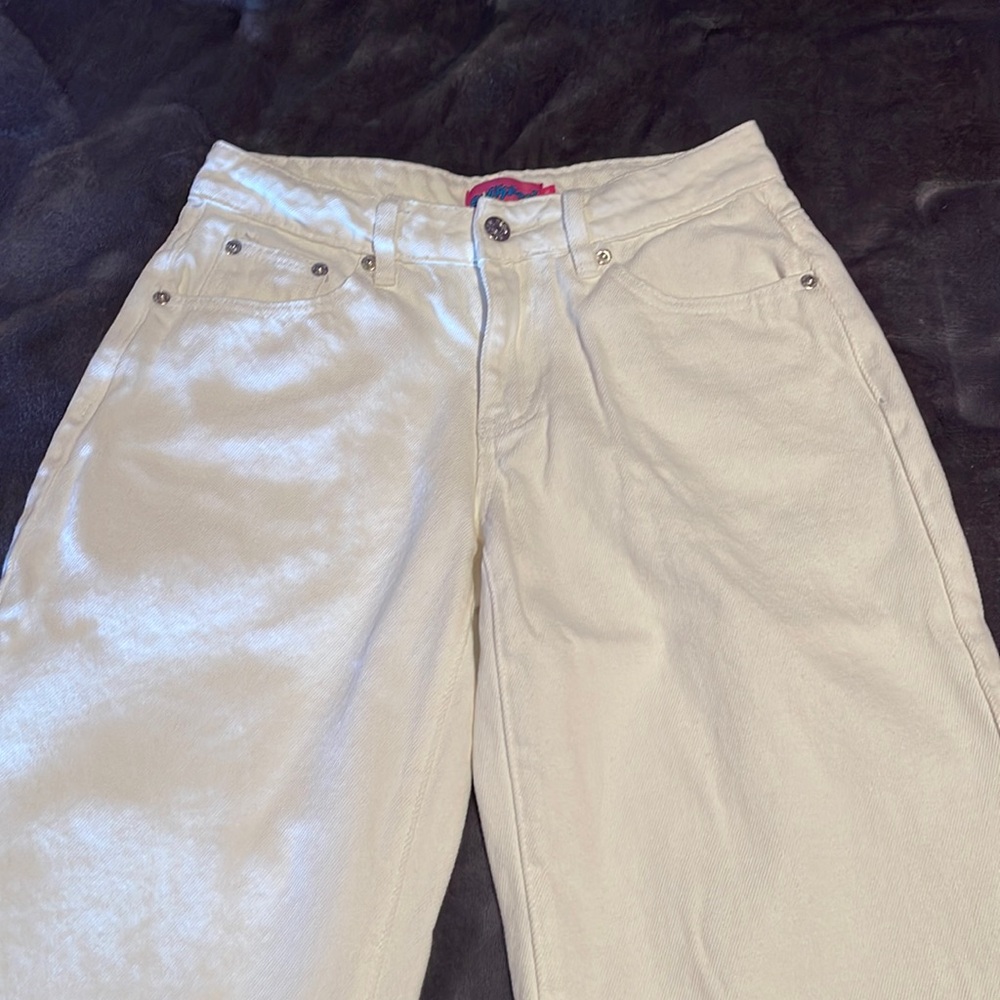 White Low Rise Jeans